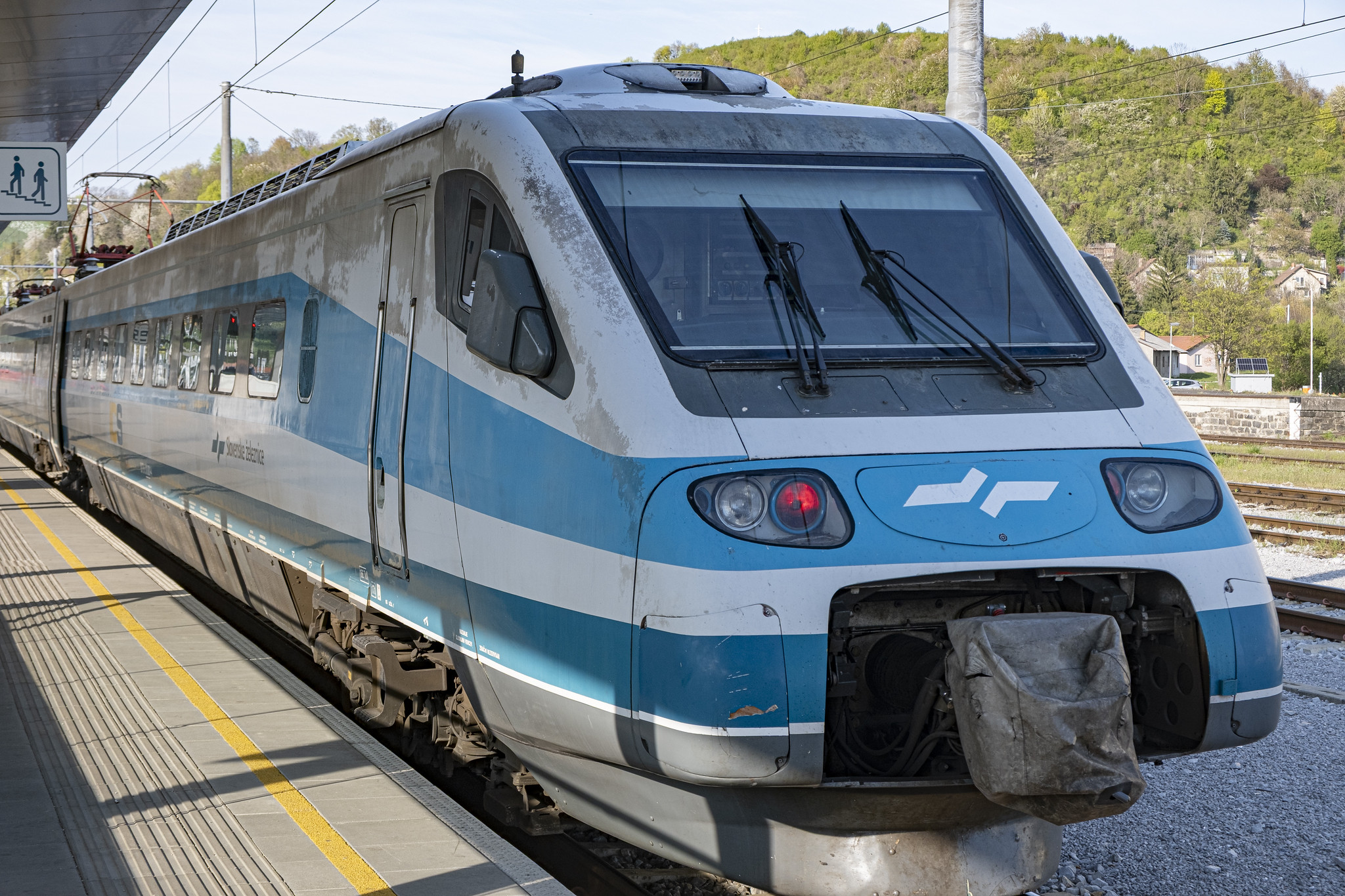 The front of an EMU train